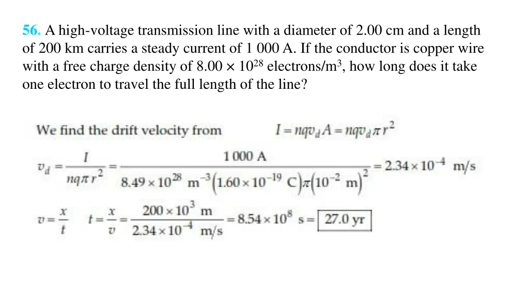 56 a high voltage transmission line with