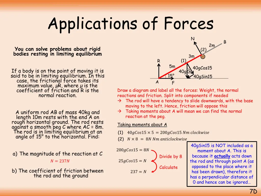 applications of forces