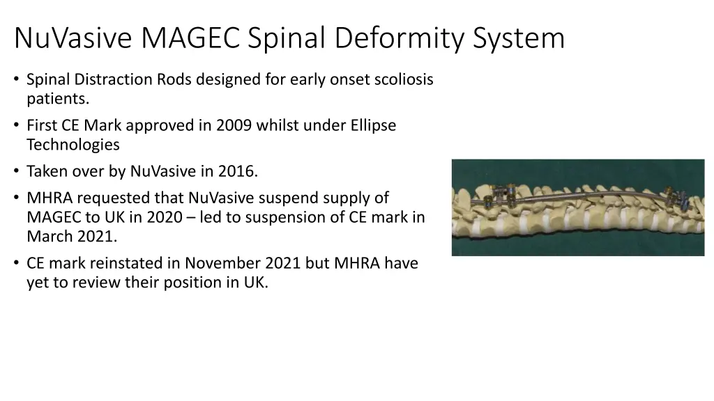 nuvasive magec spinal deformity system