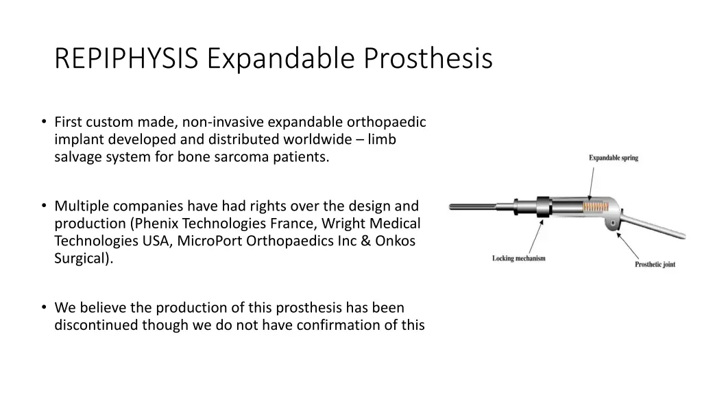 repiphysis expandable prosthesis