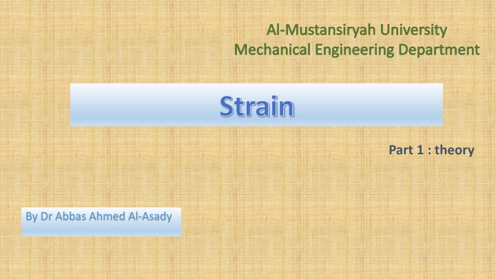 al mustansiryah university mechanical engineering