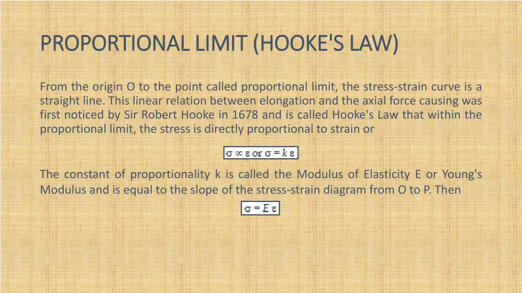 proportional limit hooke s law proportional limit