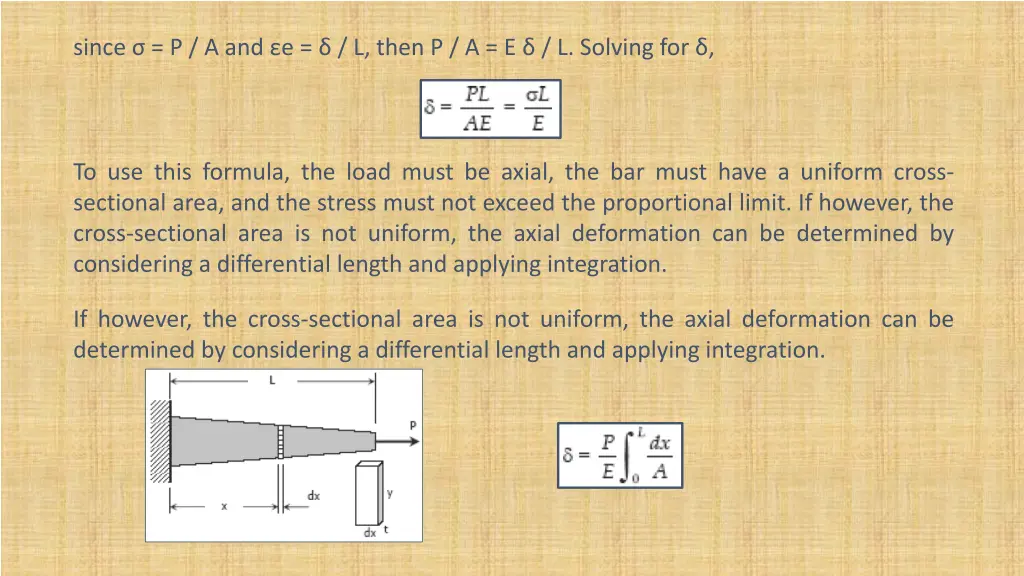 since p a and e l then p a e l solving for