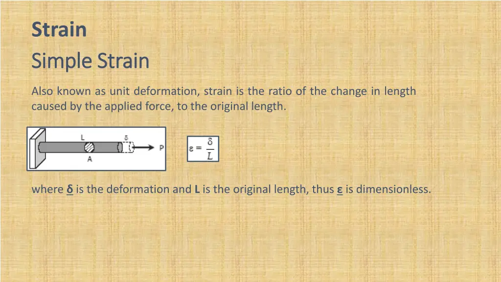 strain simple strain simple strain