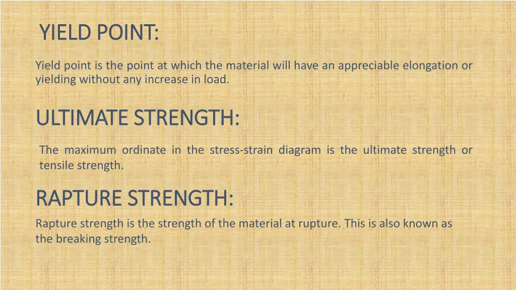 yield point yield point