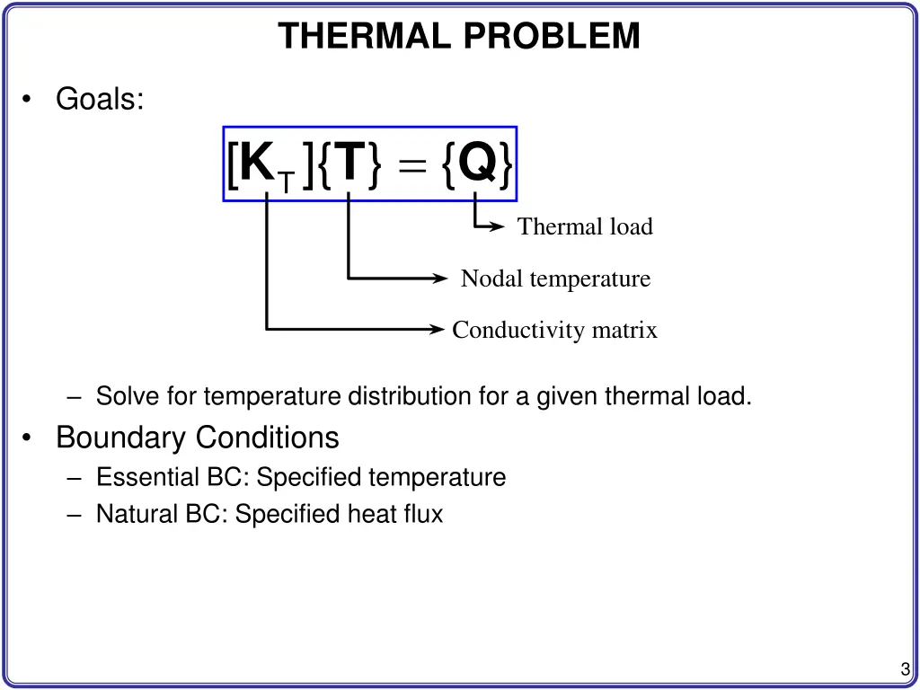 thermal problem