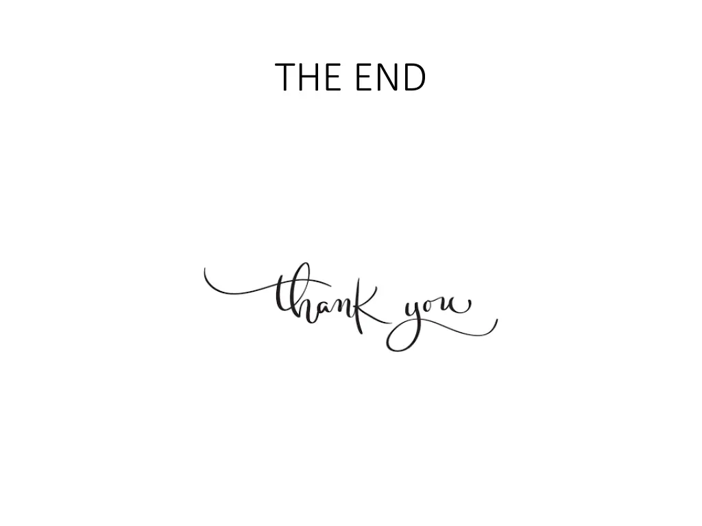 the end