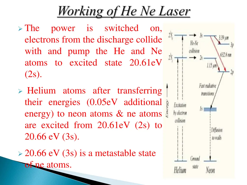 the electrons from the discharge collide with