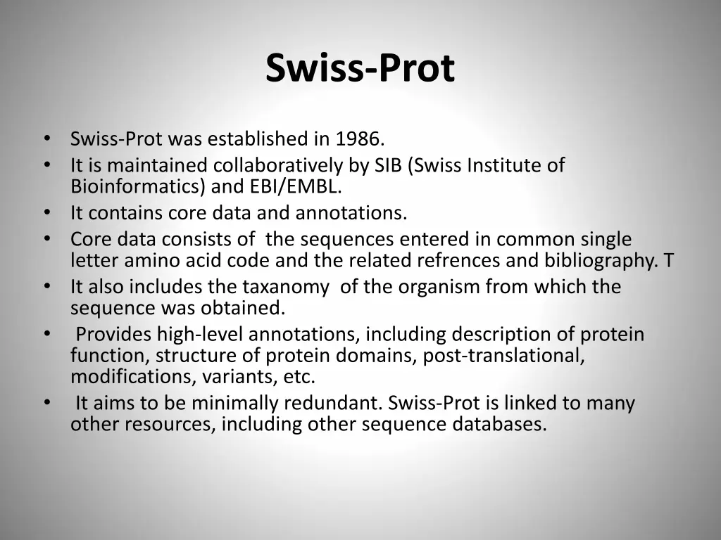 swiss prot