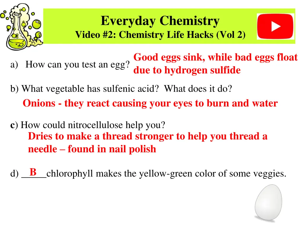 everyday chemistry video 2 chemistry life hacks