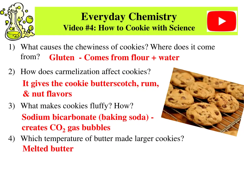 everyday chemistry video 4 how to cookie with