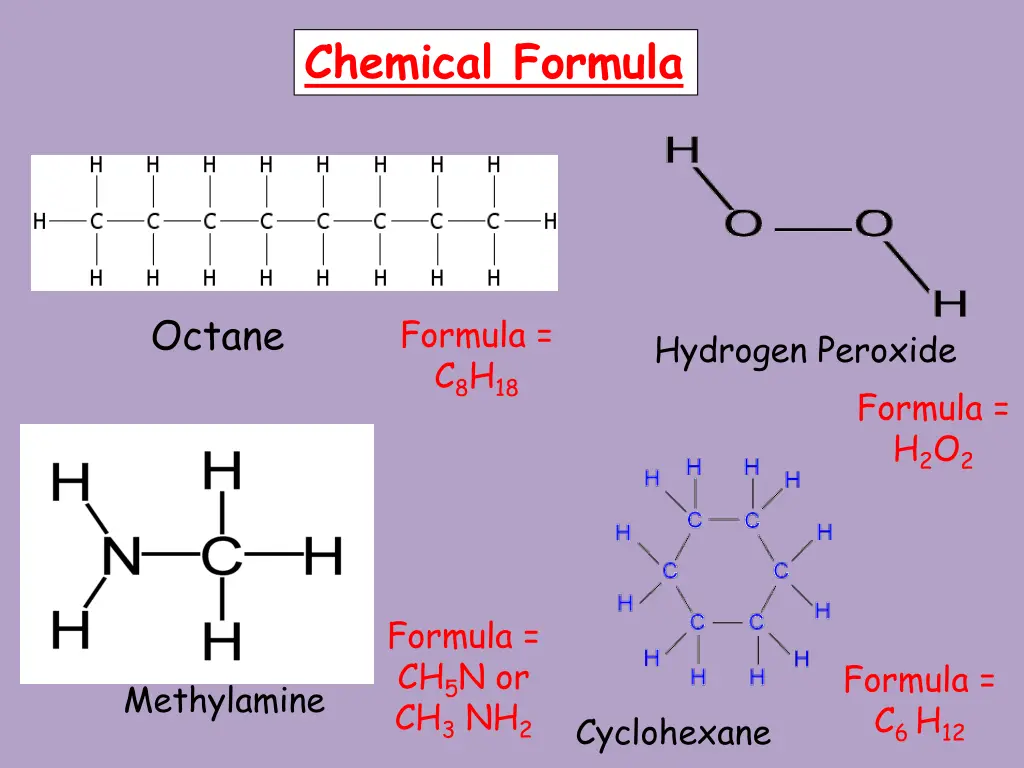 chemical formula