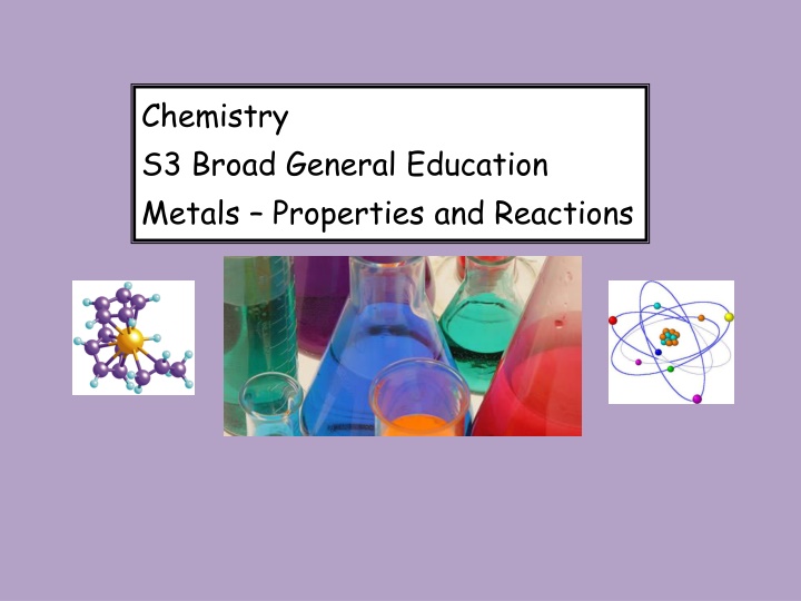 chemistry s3 broad general education metals