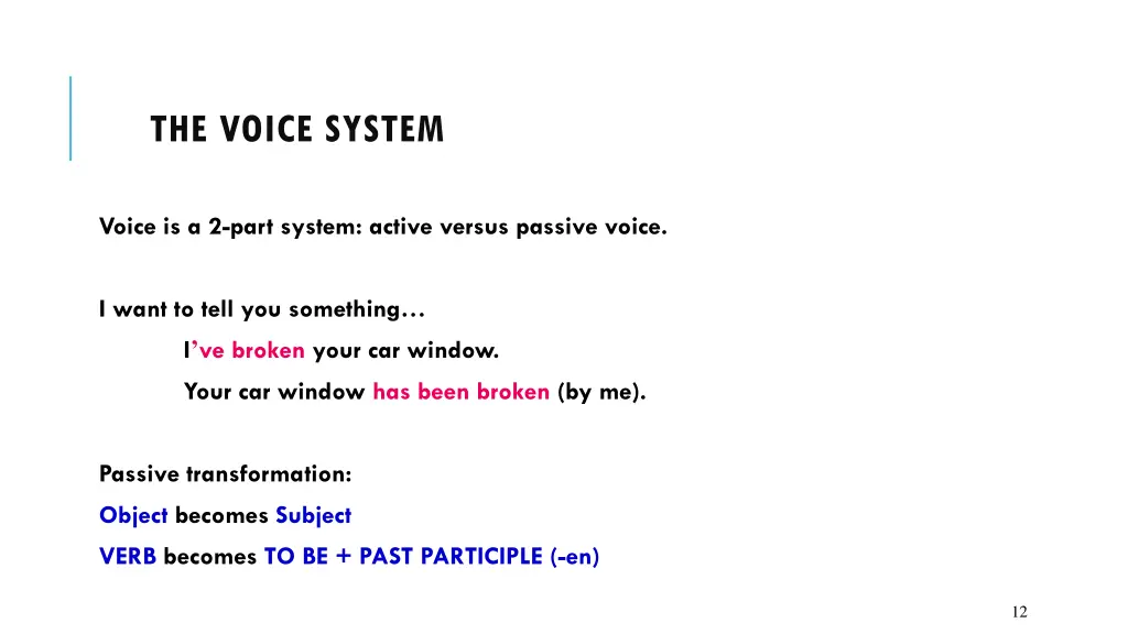 the voice system