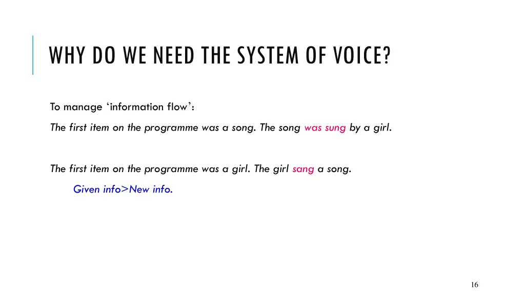 why do we need the system of voice 1