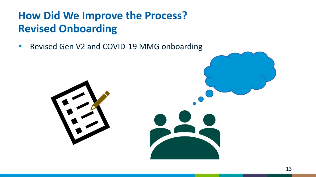 how did we improve the process revised onboarding