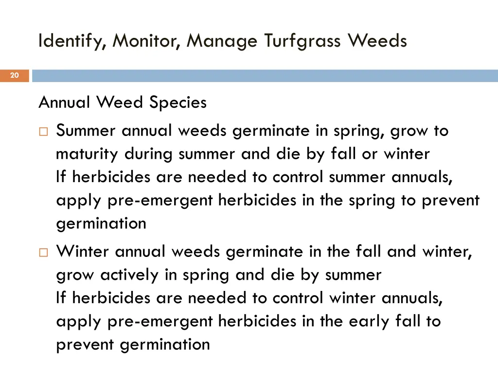 identify monitor manage turfgrass weeds