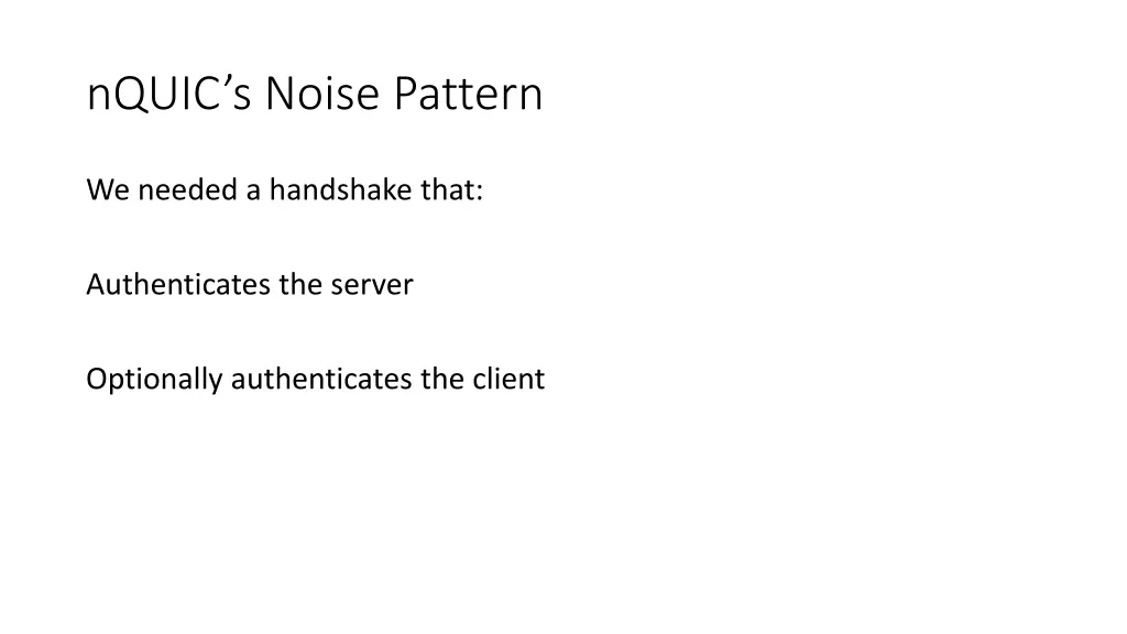 nquic s noise pattern 2