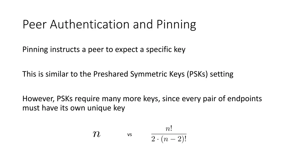 peer authentication and pinning 6