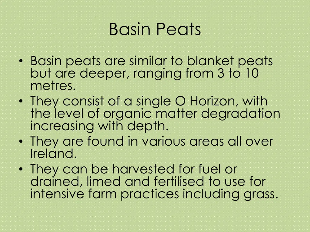 basin peats