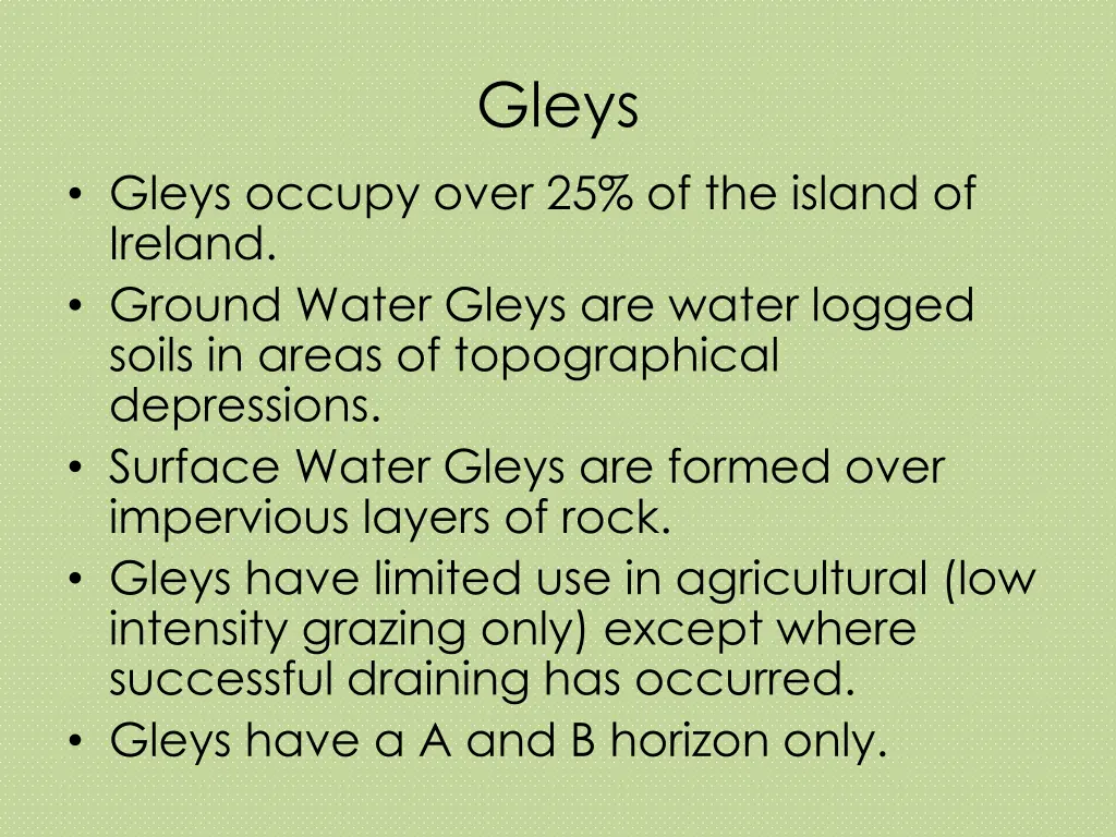 gleys