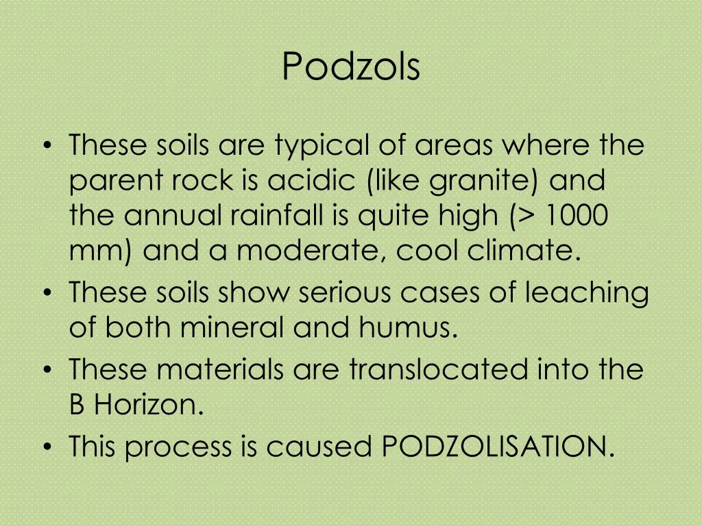 podzols