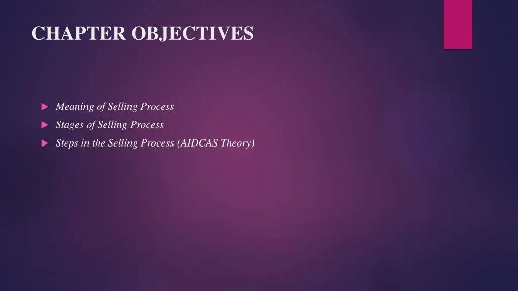 chapter objectives