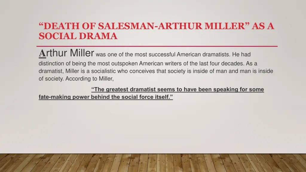 death of salesman arthur miller as a social drama