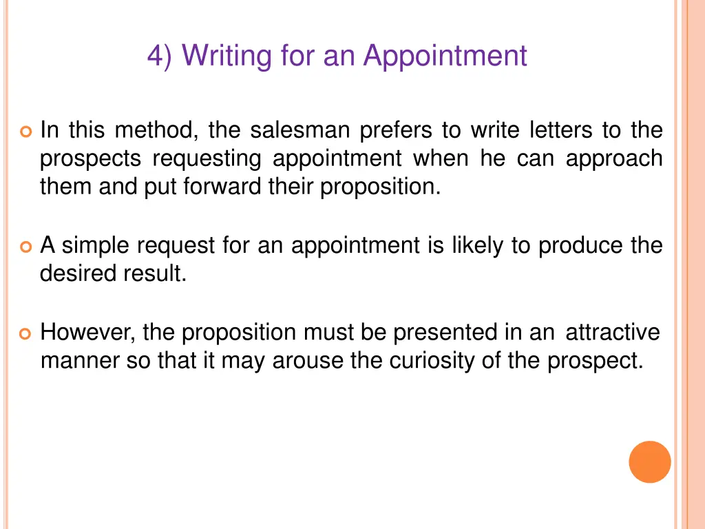 4 writing for an appointment