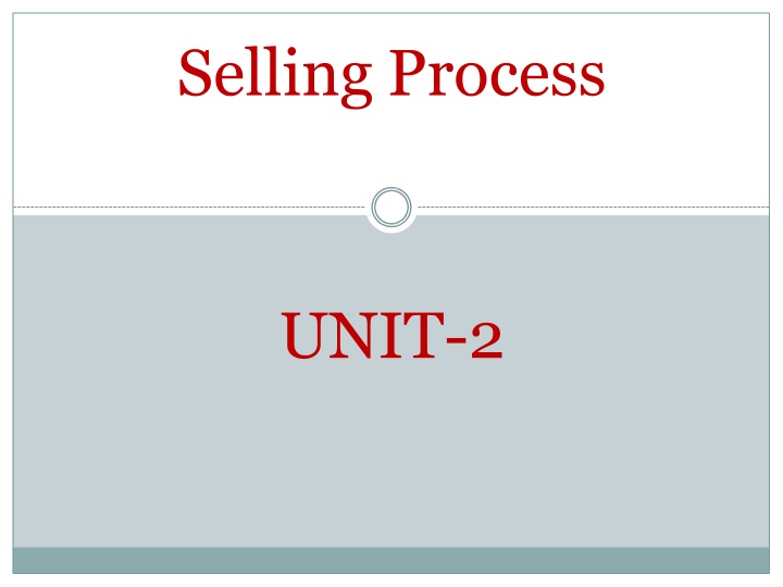 selling process