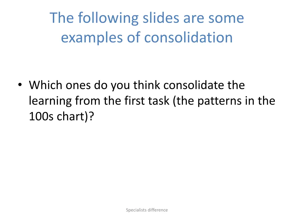 the following slides are some examples