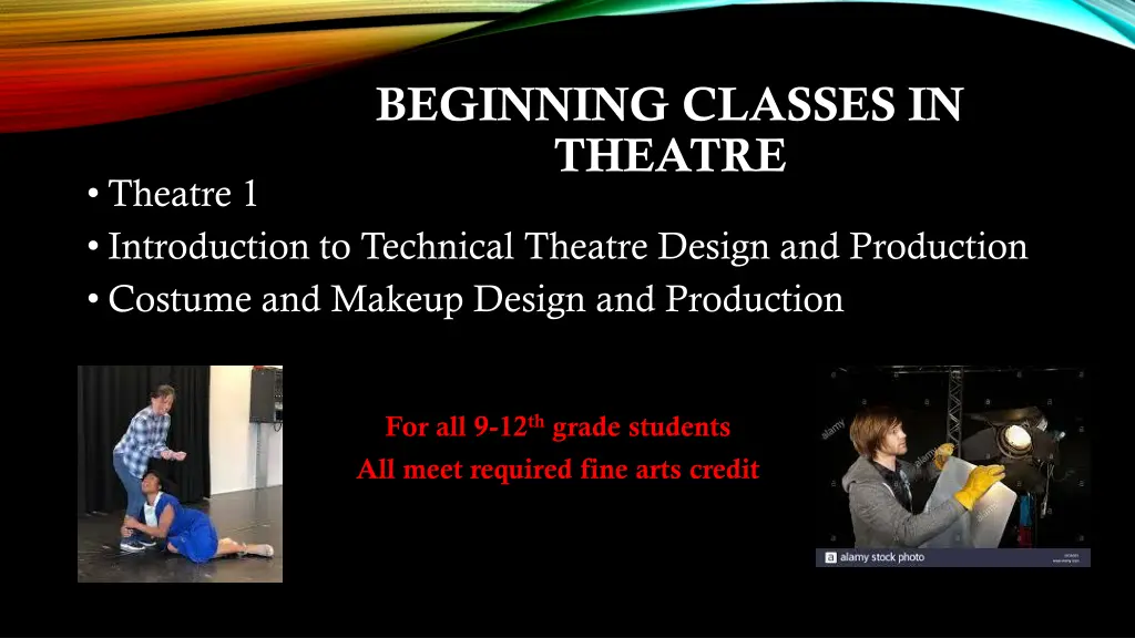 beginning classes in theatre