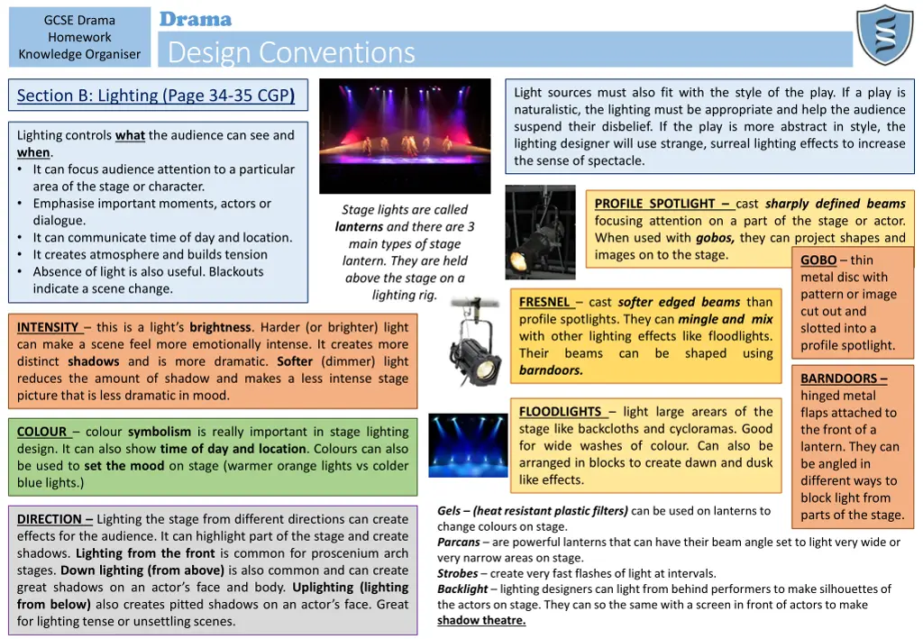 drama design conventions 1