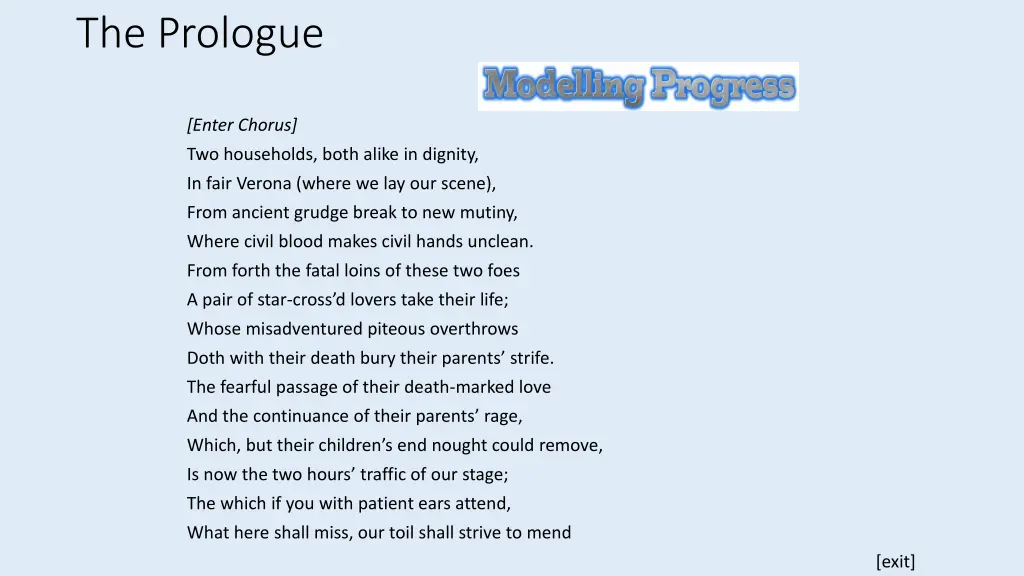 the prologue