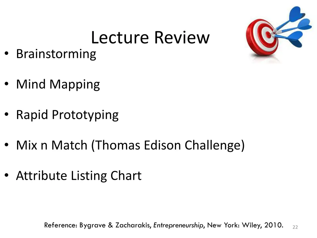 lecture review