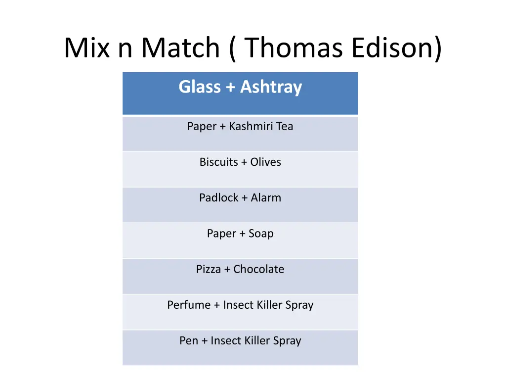 mix n match thomas edison 1