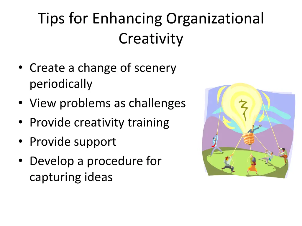 tips for enhancing organizational creativity 1