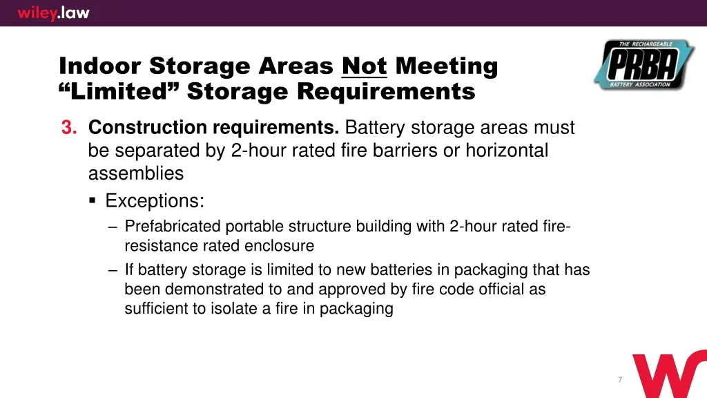 indoor storage areas not meeting limited storage 1