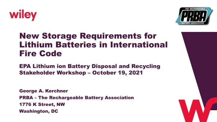 new storage requirements for lithium batteries