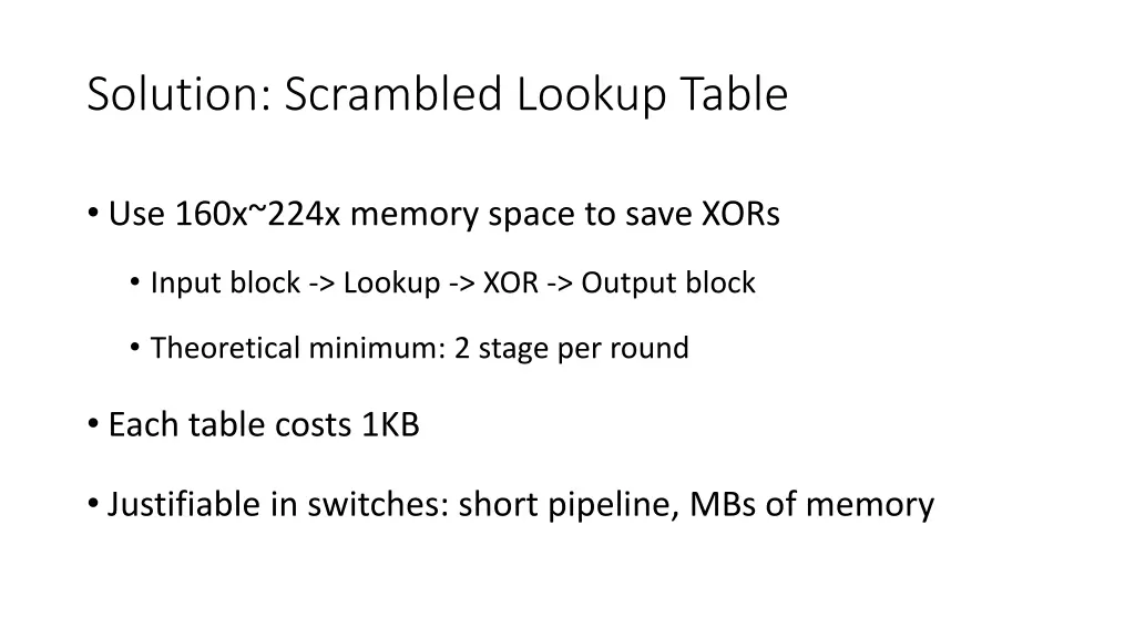 solution scrambled lookup table 1