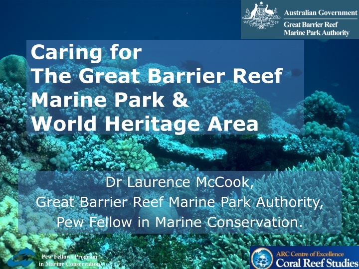 caring for the great barrier reef marine park