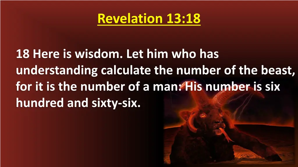 revelation 13 18 1