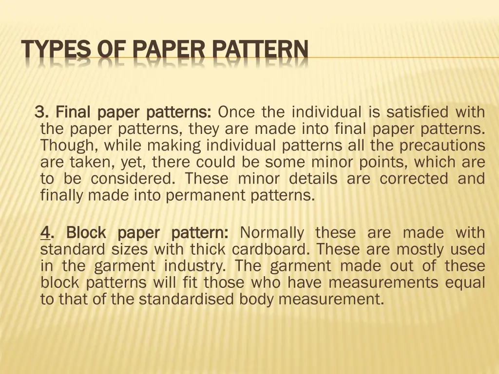 types of paper pattern types of paper pattern 1