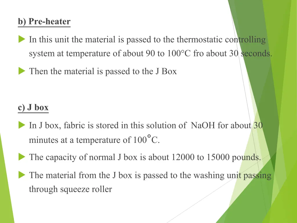 b pre heater in this unit the material is passed