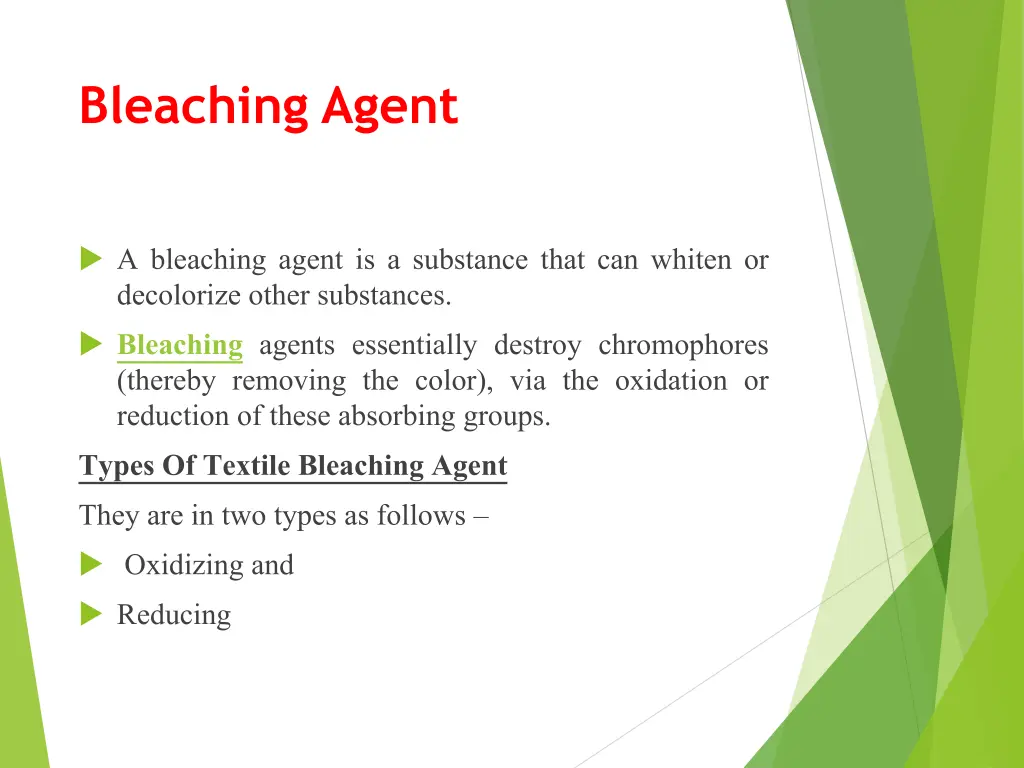 bleaching agent