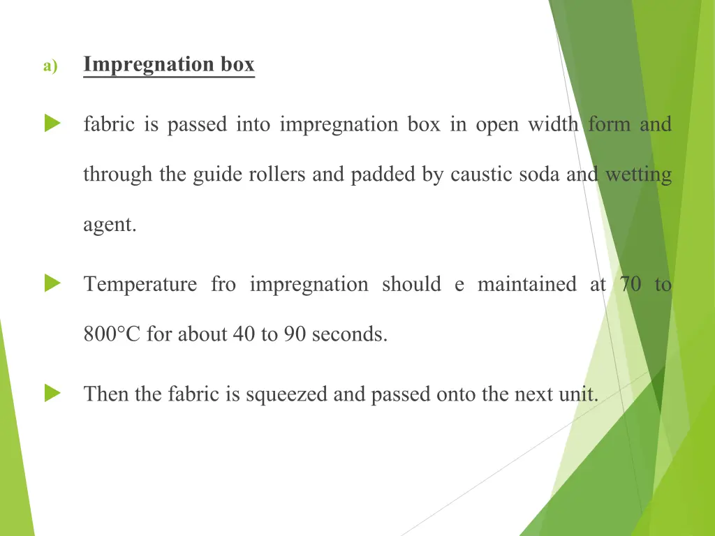 impregnation box