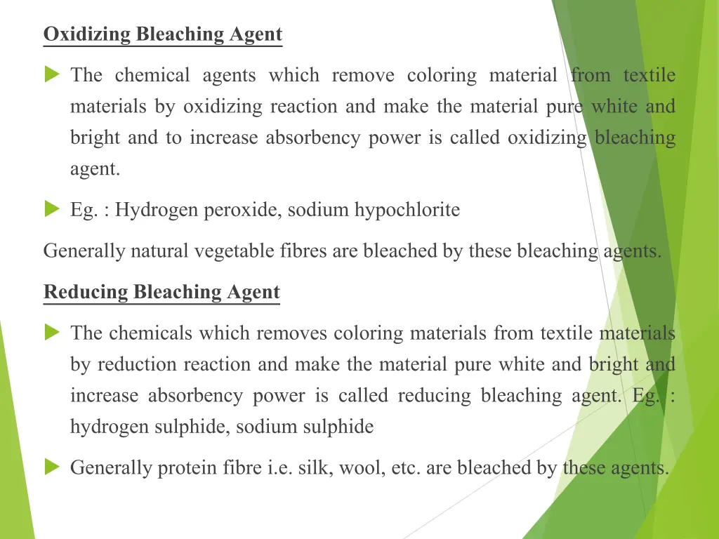 oxidizing bleaching agent