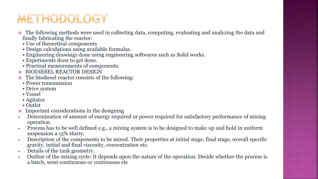 methodology