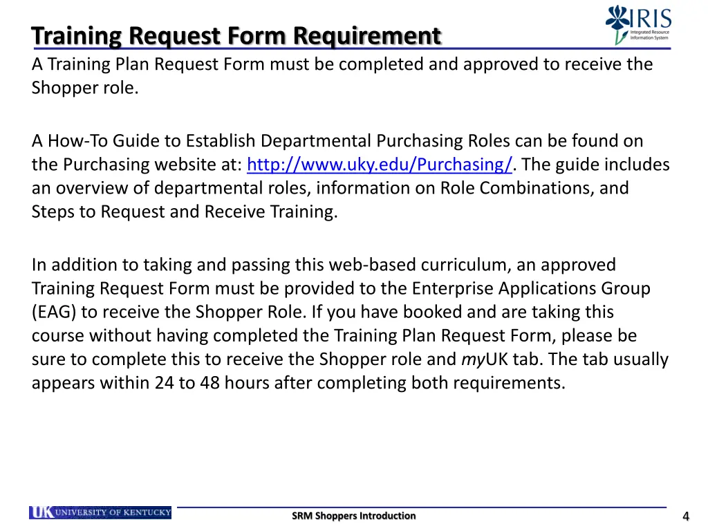 training request form requirement a training plan