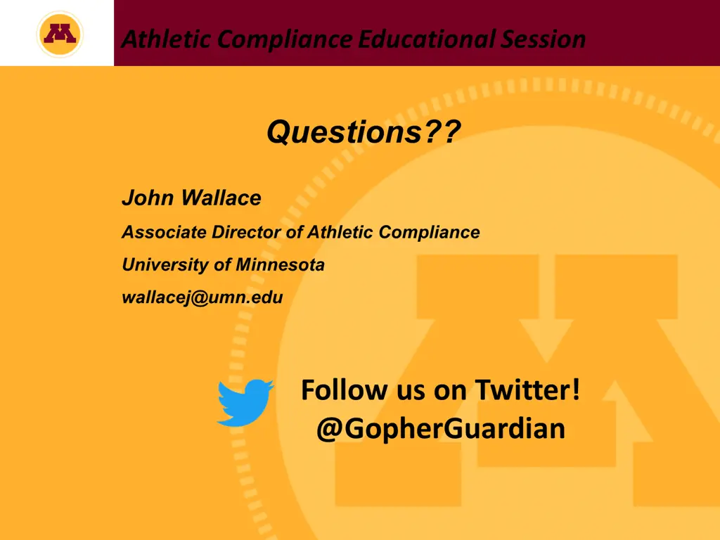 athletic compliance educational session 1